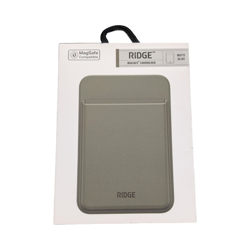 Qq2N The Ridge Wallet Magsafe Cardholder Magnetic - Matte‎ Olive New Sealed
